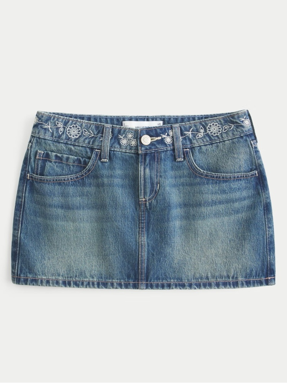 Hollister Size 14 Low-Rise Embroidered Mini Skort